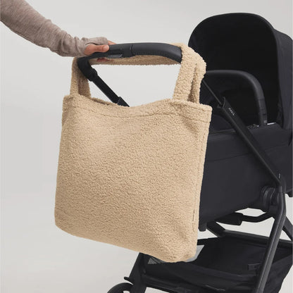 mom bag teddy, ecru - STUDIO NOOS