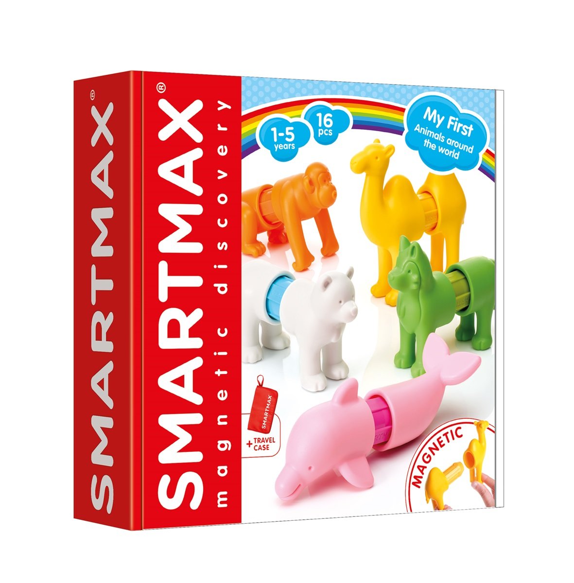 magnetisch speelgoed 'my first', animals around the world - SMARTMAX