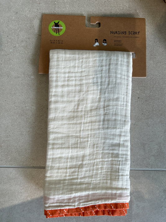 borstvoedingsdoek muslin nature, beige - LÄSSIG