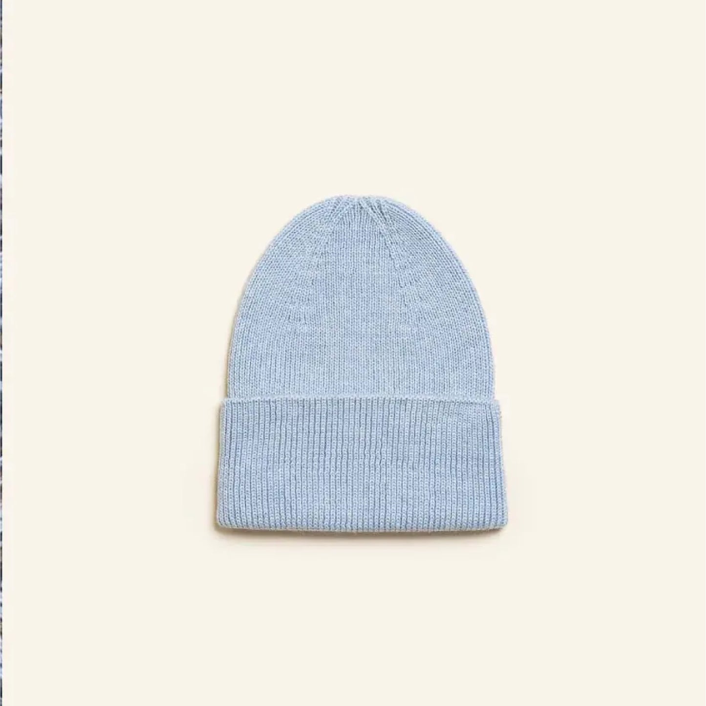 beanie fonzie newborn, sky - HVID