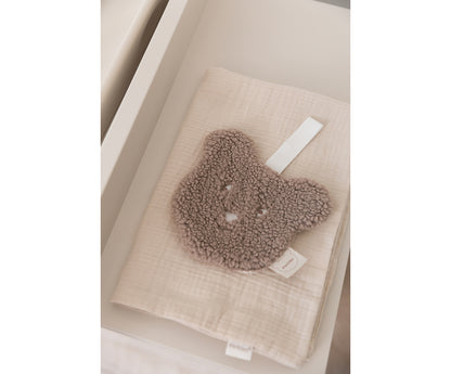 fopspeendoekje bear, chocolate - PERICLES