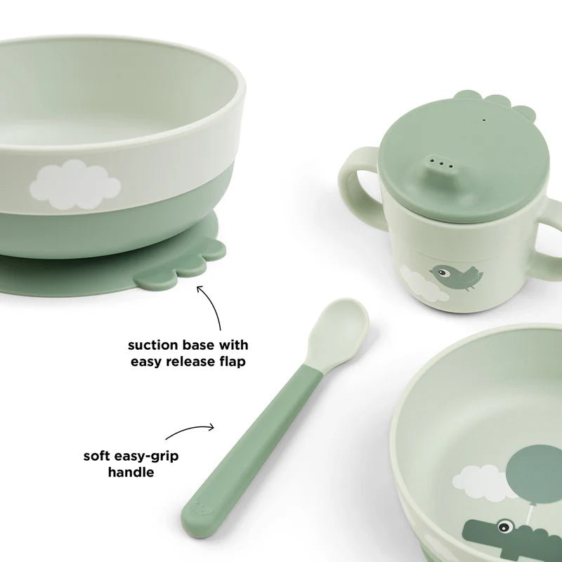 eetset first meal happy clouds, green - DONE BY DEER