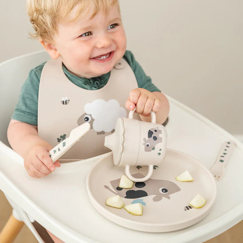 drinkbeker tiny farm, sand - DONE BY DEER