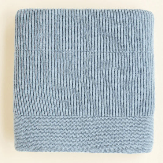 dekentje gaston, frost blue - HVID