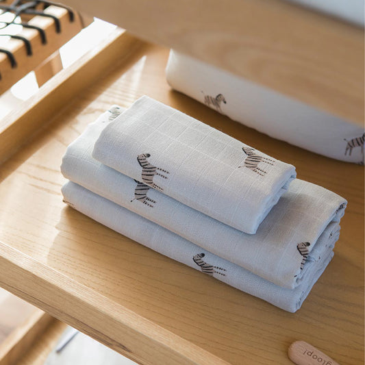monddoekjes 2-pack 50 x 50, zebra – GLOOP!