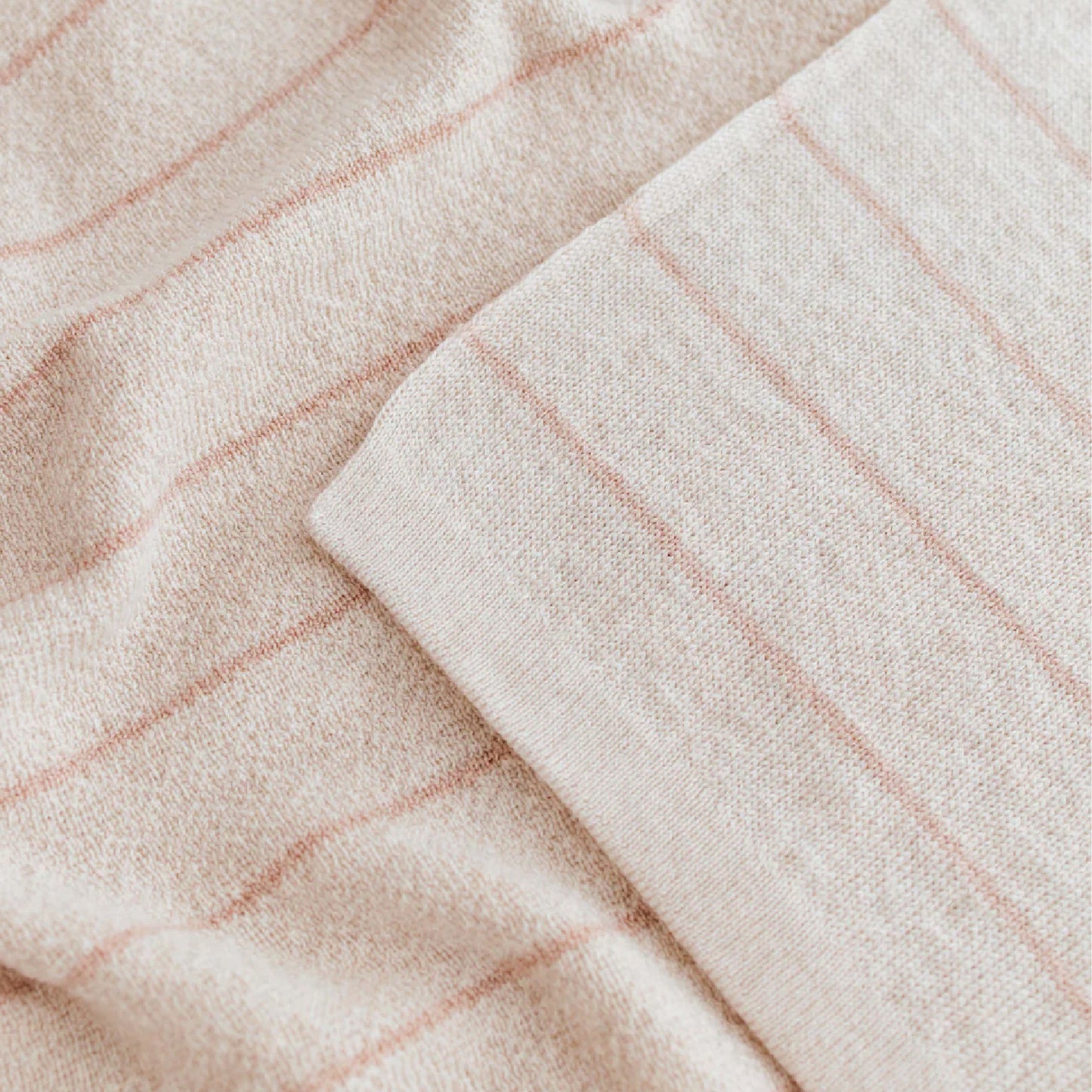 dekentje harry, cream+apricot - HVID