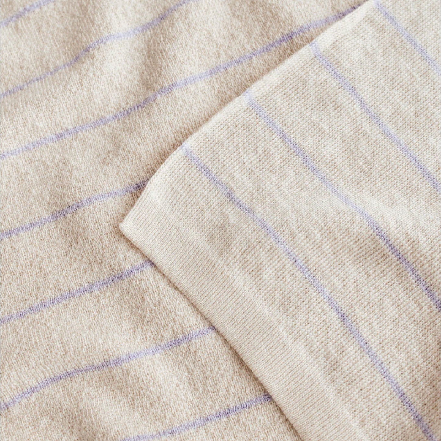 dekentje harry, cream+lilac - HVID