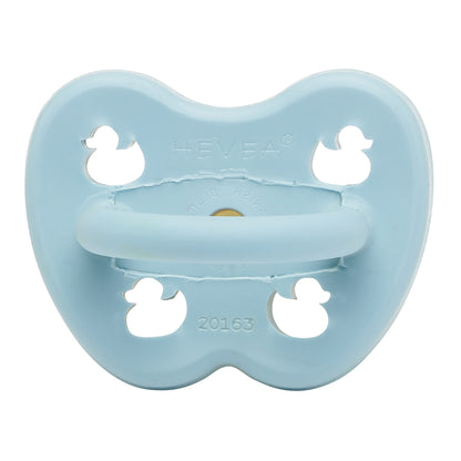 fopspeen, baby blue, 0-3 mnd. - HEVEA