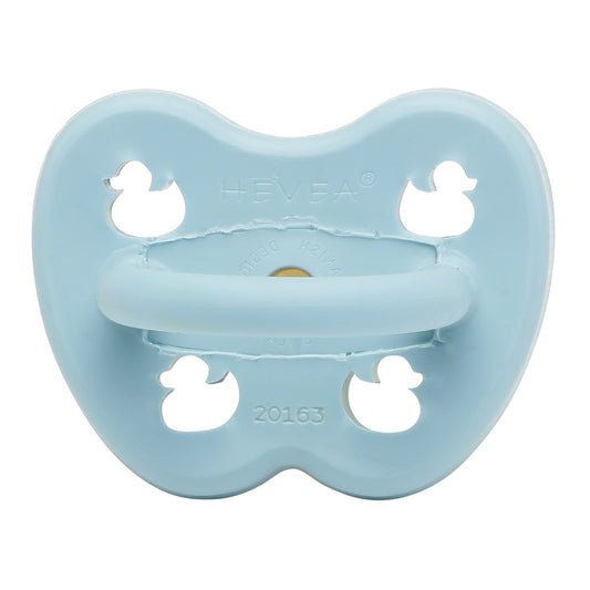 fopspeen, baby blue, 0-3 mnd. - HEVEA
