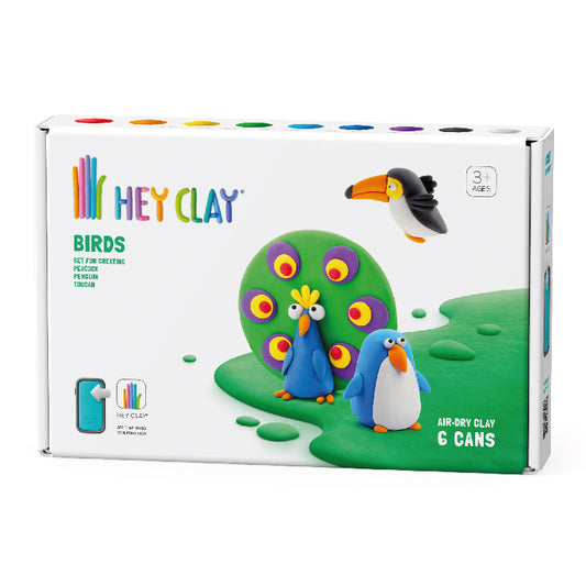 boetseerklei birds, 6 st. - HEY CLAY