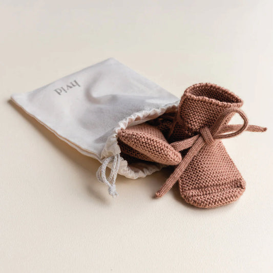 booties 0-9 mnd., terracotta - HVID