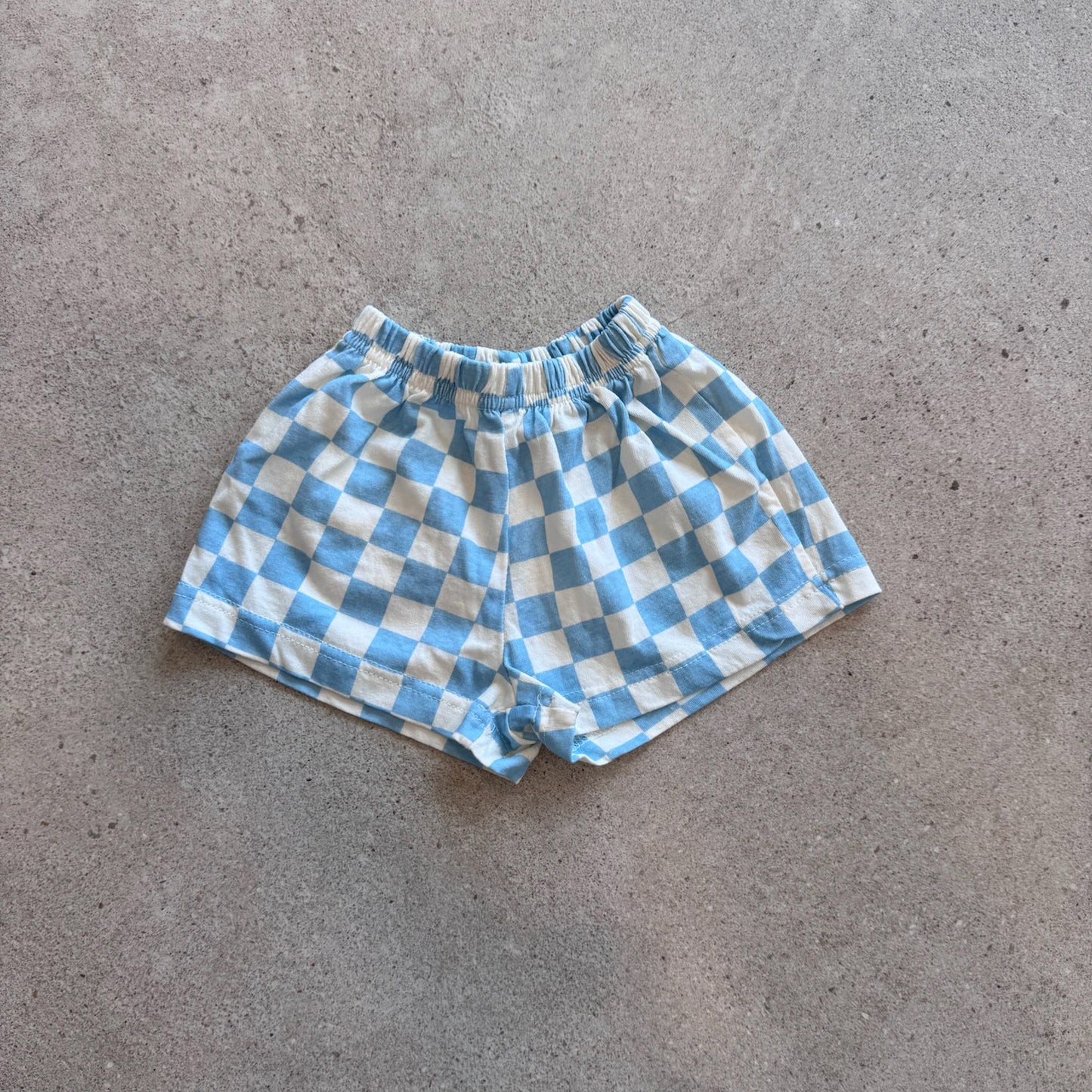 short checkerboard, sky - BY JO+LIZ