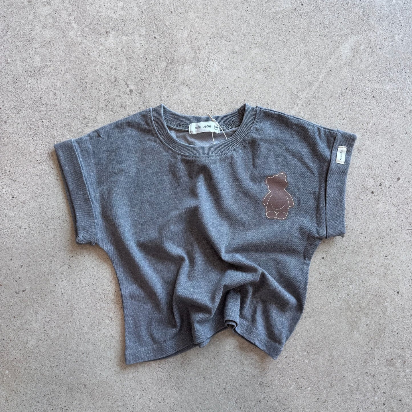 t-shirt veluti, charcoal grey - BY JO+LIZ