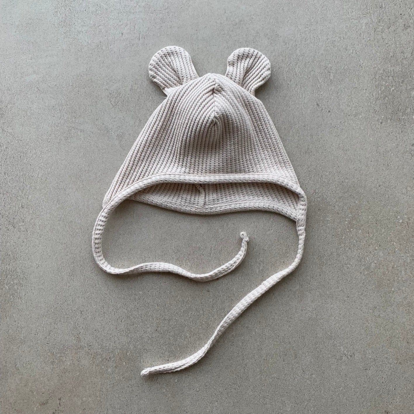 bonnet waffle, light beige - BY JO+LIZ