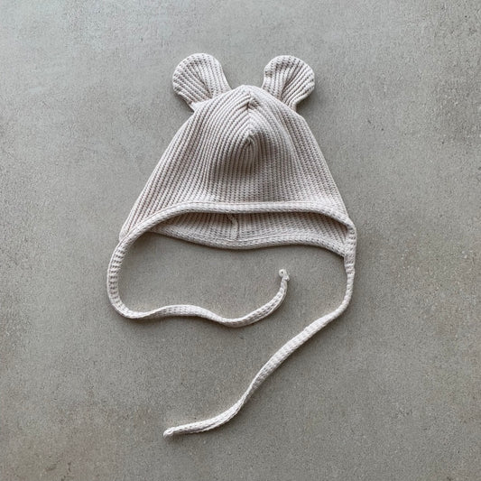 bonnet waffle, light beige - BY JO+LIZ