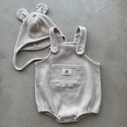 bonnet waffle, light beige - BY JO+LIZ