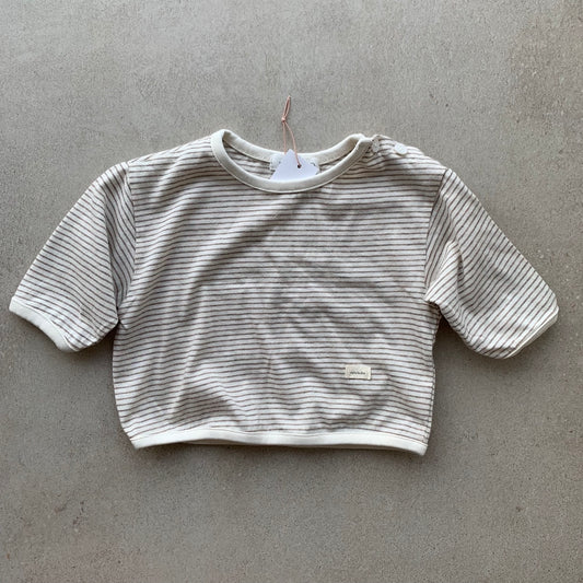 tshirt lange mouwen stripe, beige - BY JO+LIZ