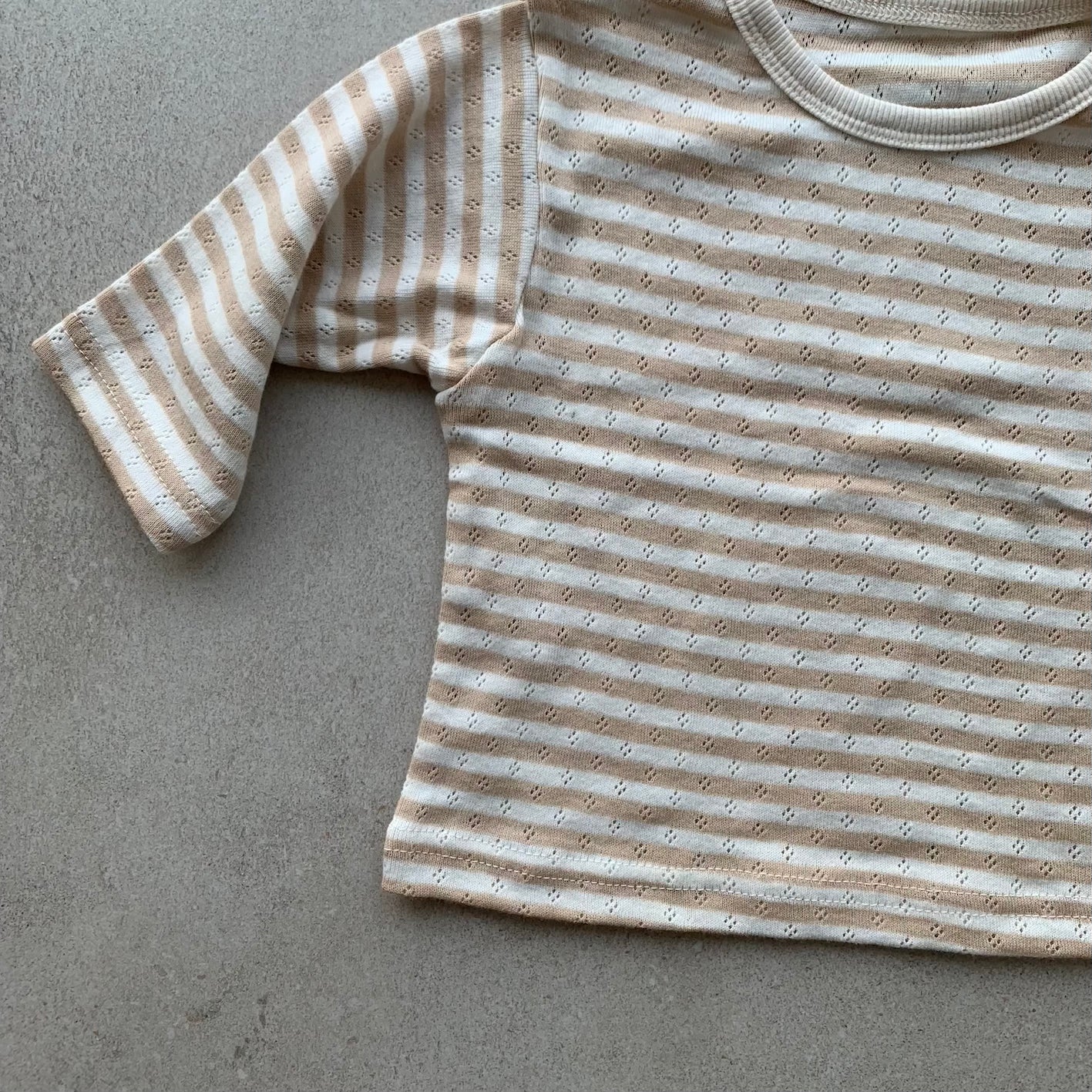 tshirt lange mouwen momenti, beige - BY JO+LIZ
