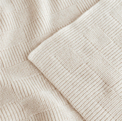 dekentje ivy, cream - HVID