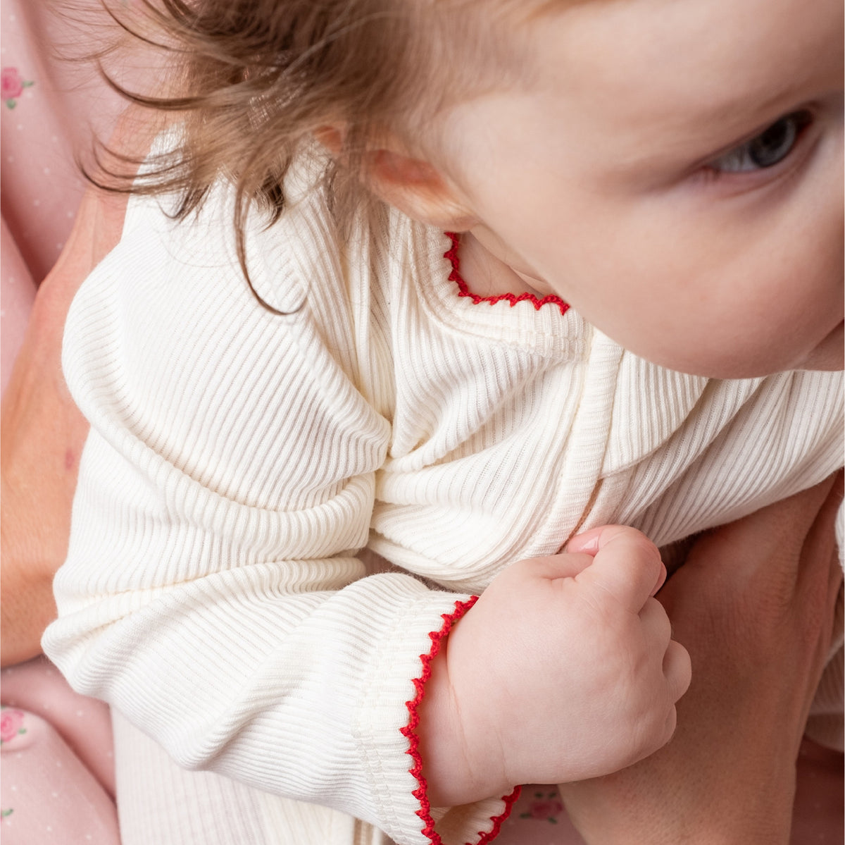 onesie jona, white/red detail - THAT'S MINE