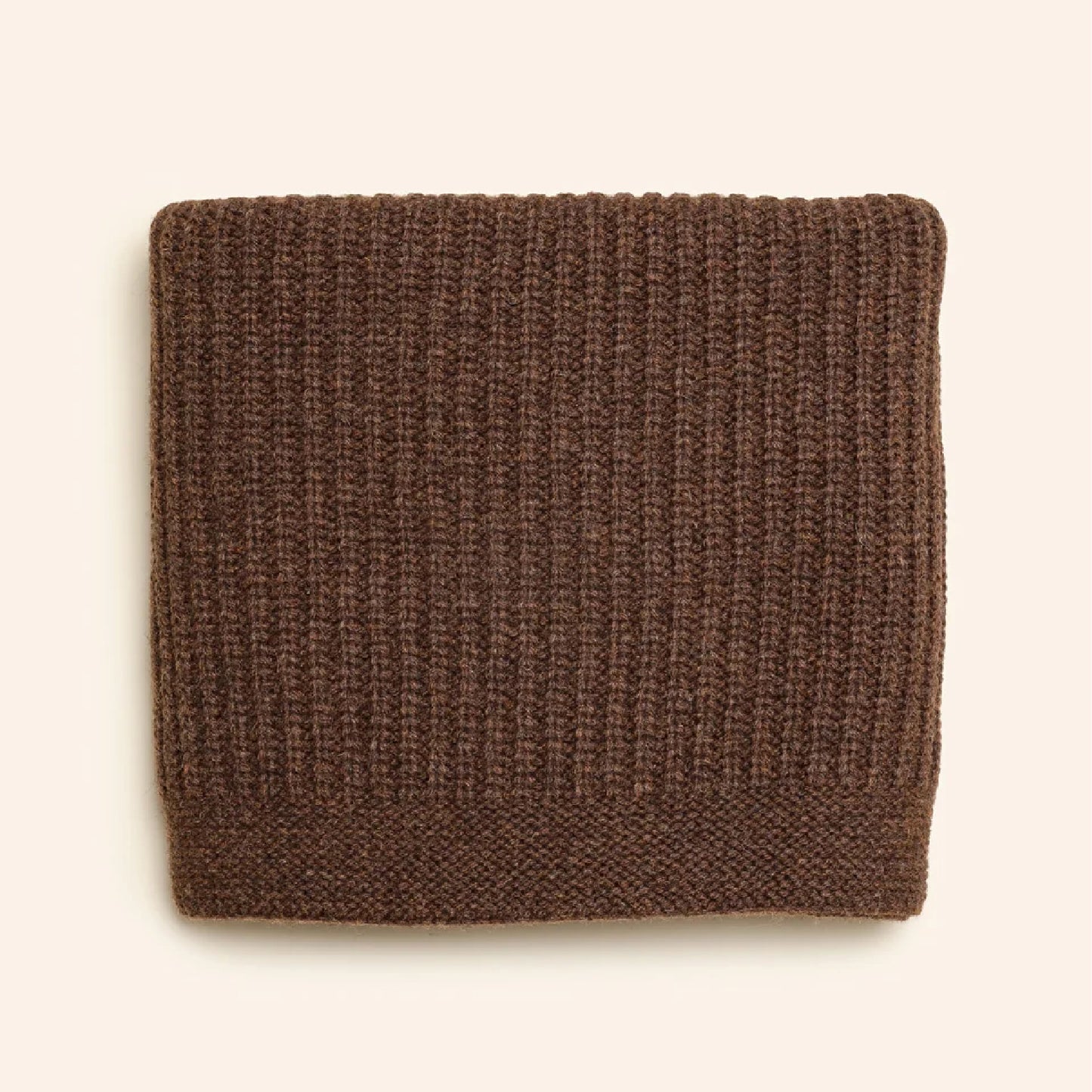 dekentje kiki, dark brown - HVID