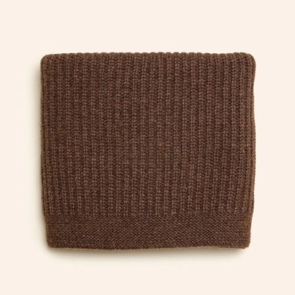 dekentje kiki, dark brown - HVID