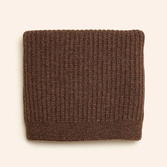 dekentje kiki, dark brown - HVID