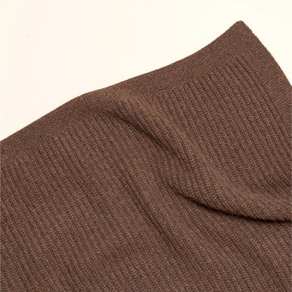 dekentje kiki, dark brown - HVID