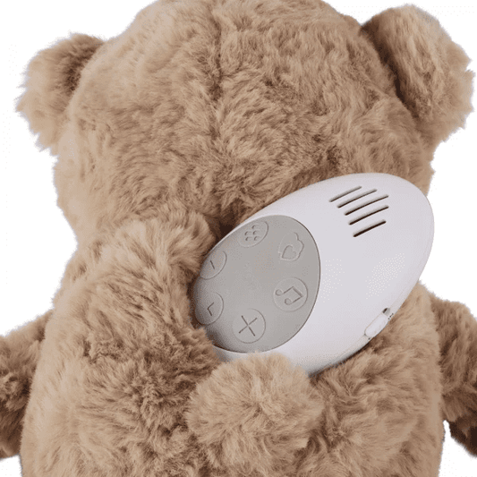 knuffel + geluid, lou bear brown - FLOW AMSTERDAM