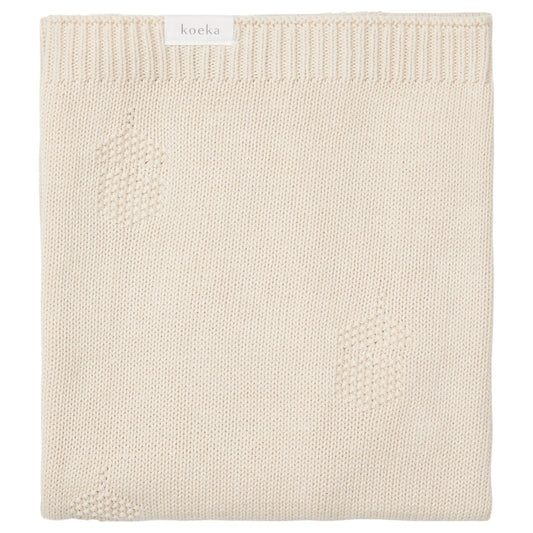 wiegdeken nuts, warm white - KOEKA