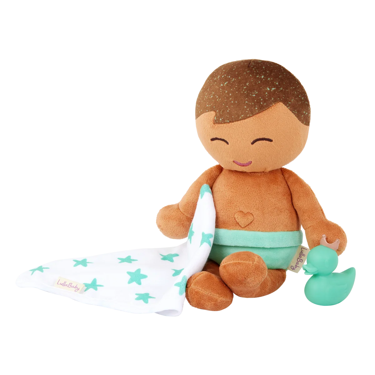 badpop jongen, bruin haar - LULLABABY