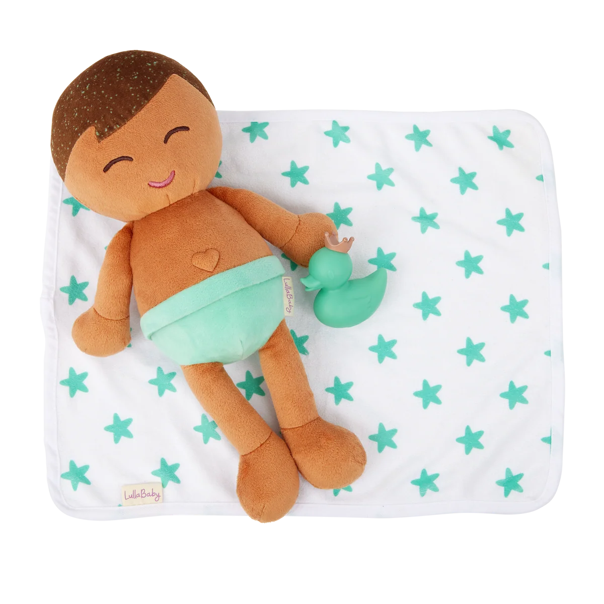 badpop jongen, bruin haar - LULLABABY