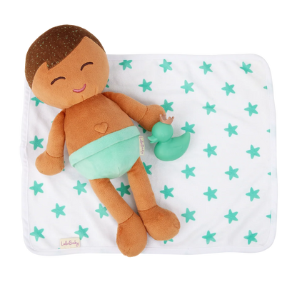 badpop jongen, bruin haar - LULLABABY