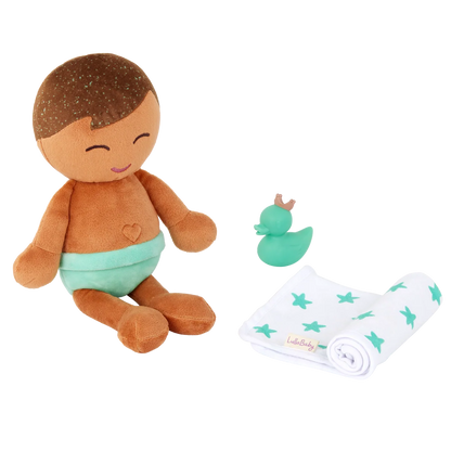badpop jongen, bruin haar - LULLABABY