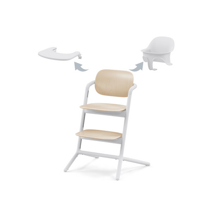 meegroeistoel LEMO 3-in-1, sand white - CYBEX
