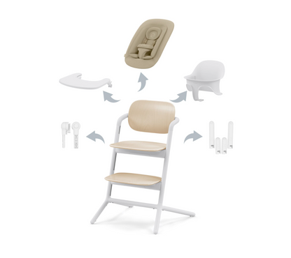 meegroeistoel LEMO 4-in-1, sand white - CYBEX