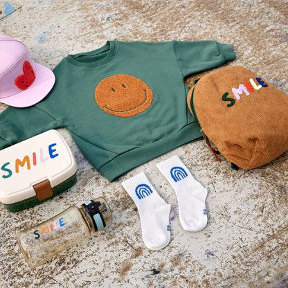 sweater little gang, smile ocean green - LÄSSIG