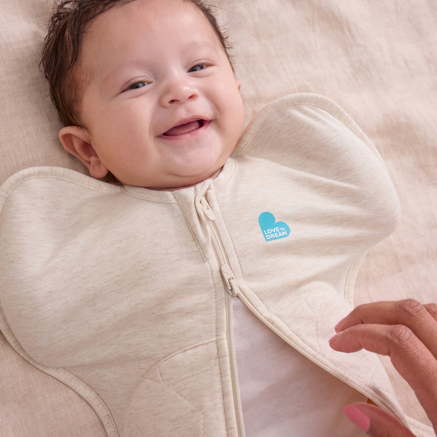 inbakerslaapzak stage 1, oat quilted, 2.5 TOG, S – LOVE TO DREAM