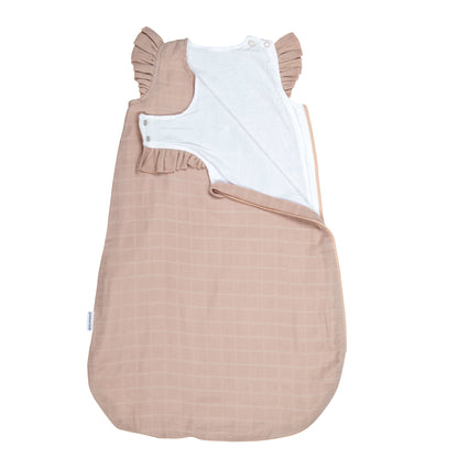 slaapzak zomer tetra ruffle, 65 cm, camel - POETREE KIDS