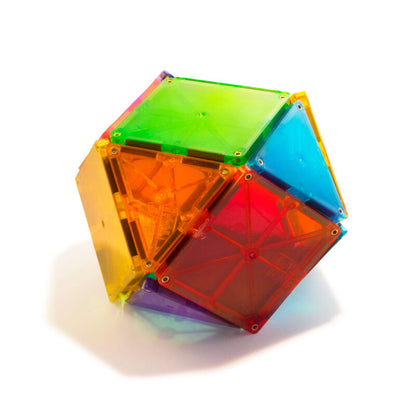 magnetische tegels 32 st., clear colors - MAGNA TILES