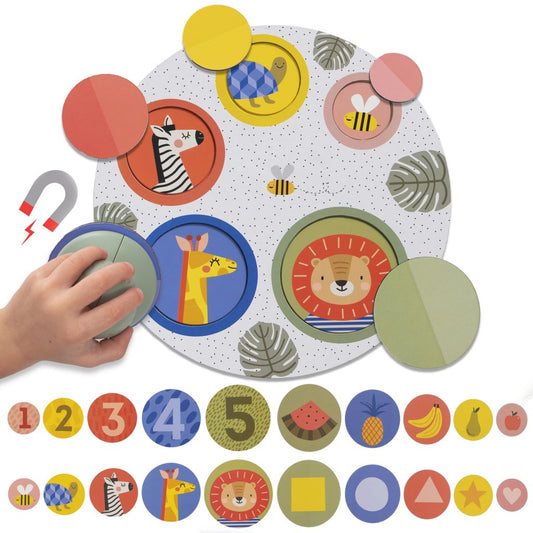 magnetische peek-a-boo puzzel - TAF TOYS