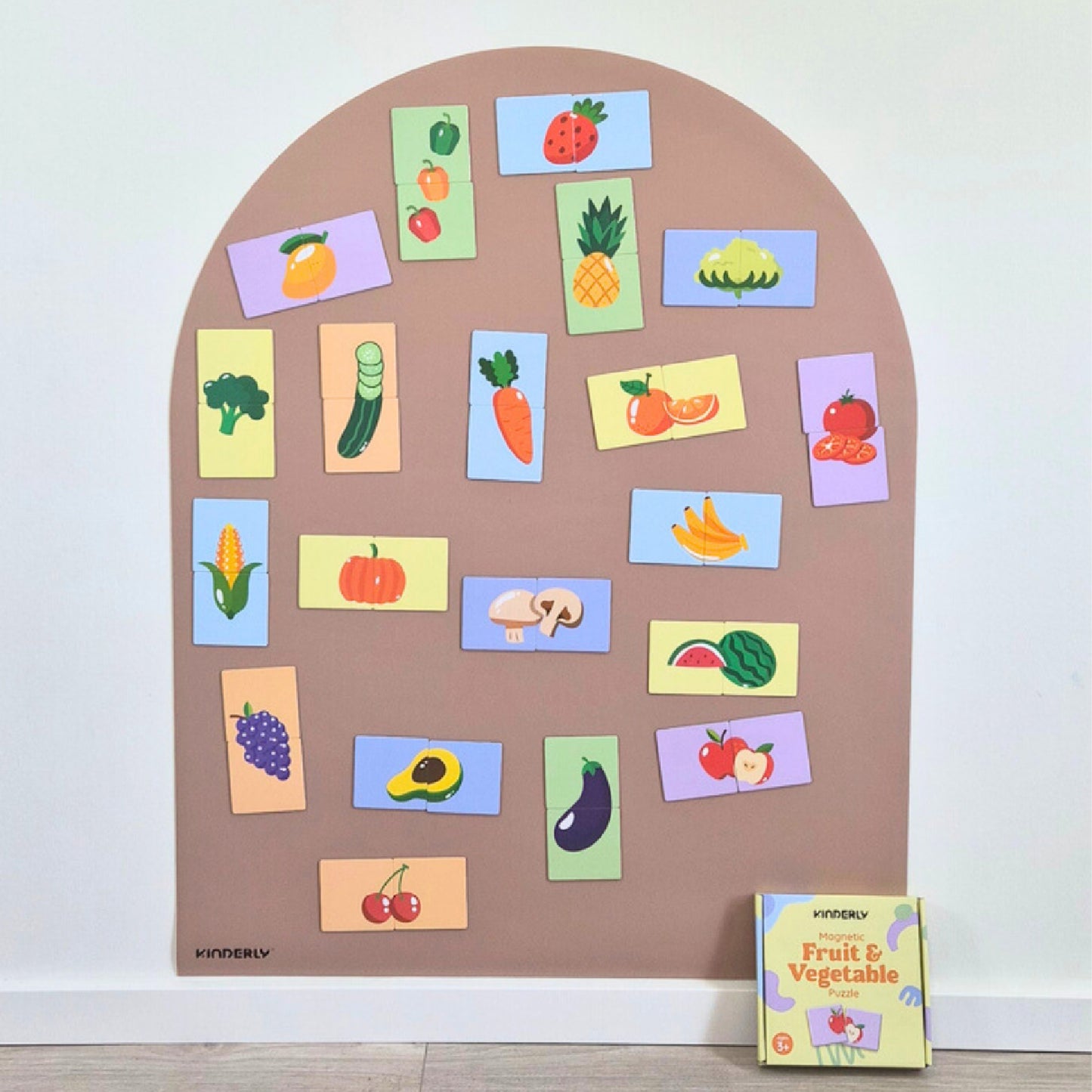 magnetische puzzel, fruit&vegetables - KINDERLY