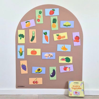 magnetische puzzel, fruit&vegetables - KINDERLY