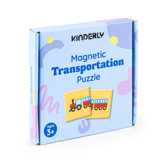 magnetische puzzel, transportation - KINDERLY
