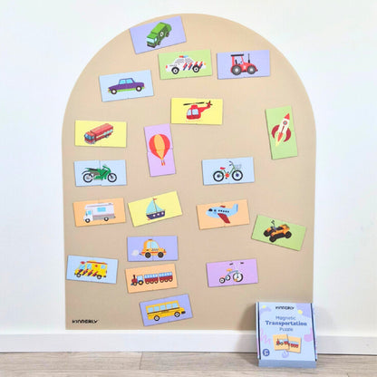 magnetische puzzel, transportation - KINDERLY