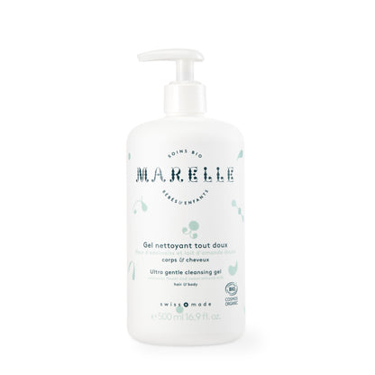 wasgel/shampoo, edelweissbloem en amandelmelk - MARELLE