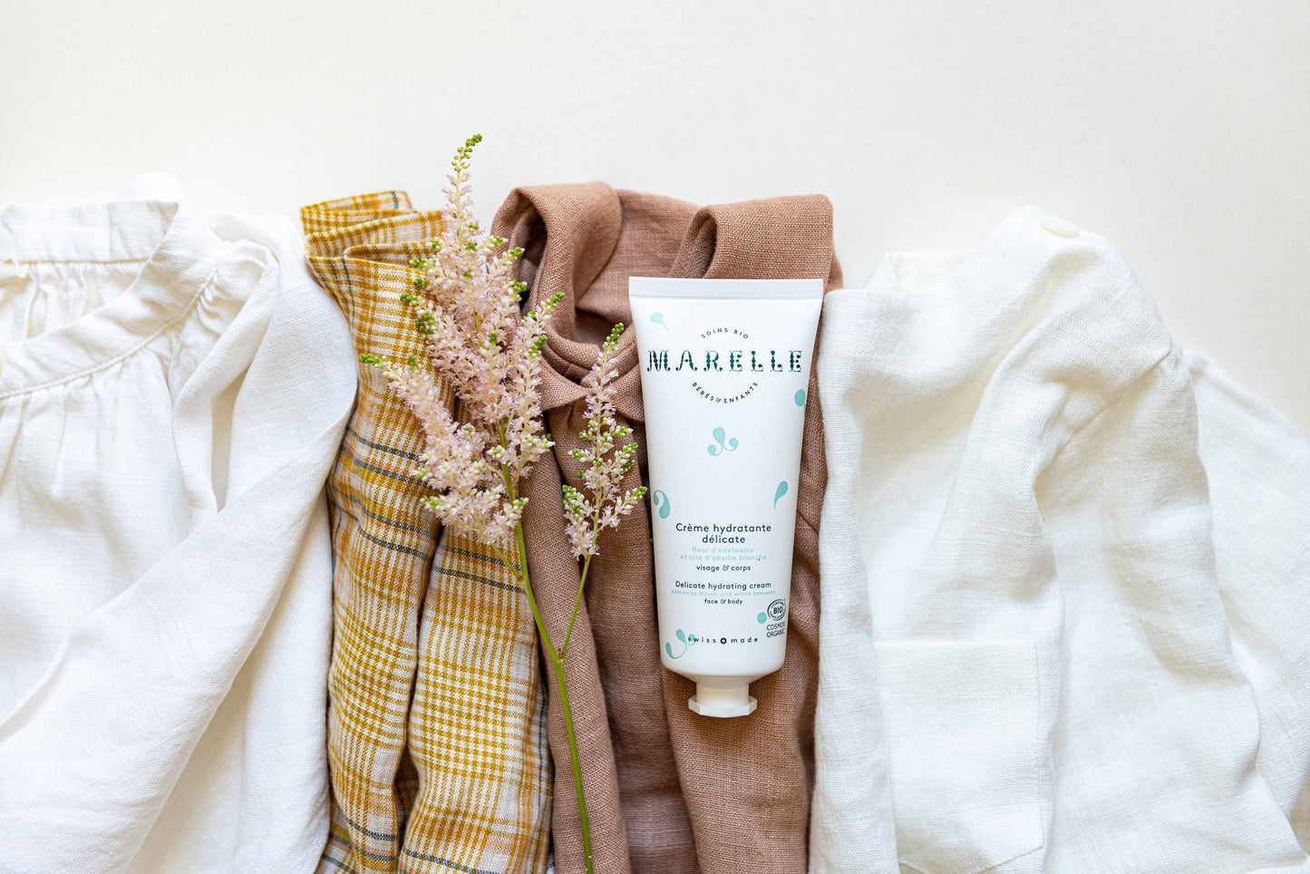 hydraterende creme, edelweissbloem en bijenwas - MARELLE