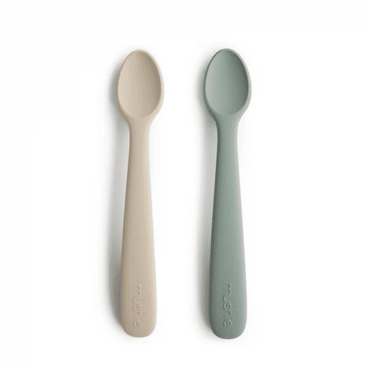 set eetlepels, cambridge blue/shifting sand - MUSHIE