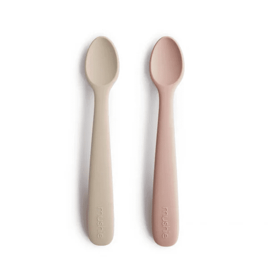 set eetlepels, blush/shifting sand - MUSHIE