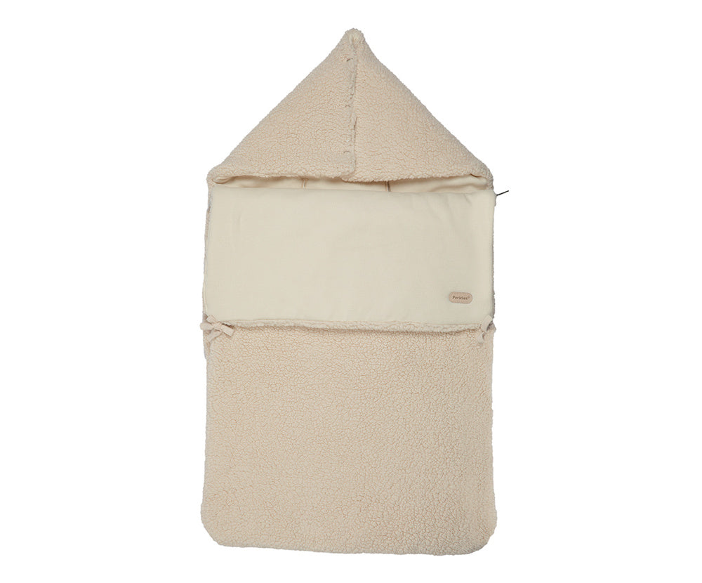 voetenzak autostoel teddy, creme – PERICLES